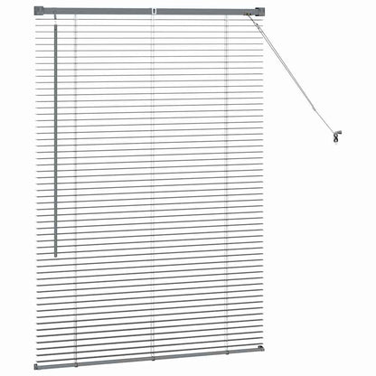 Venetian Blinds Manual Dark Grey 130 x 95 cm Aluminium