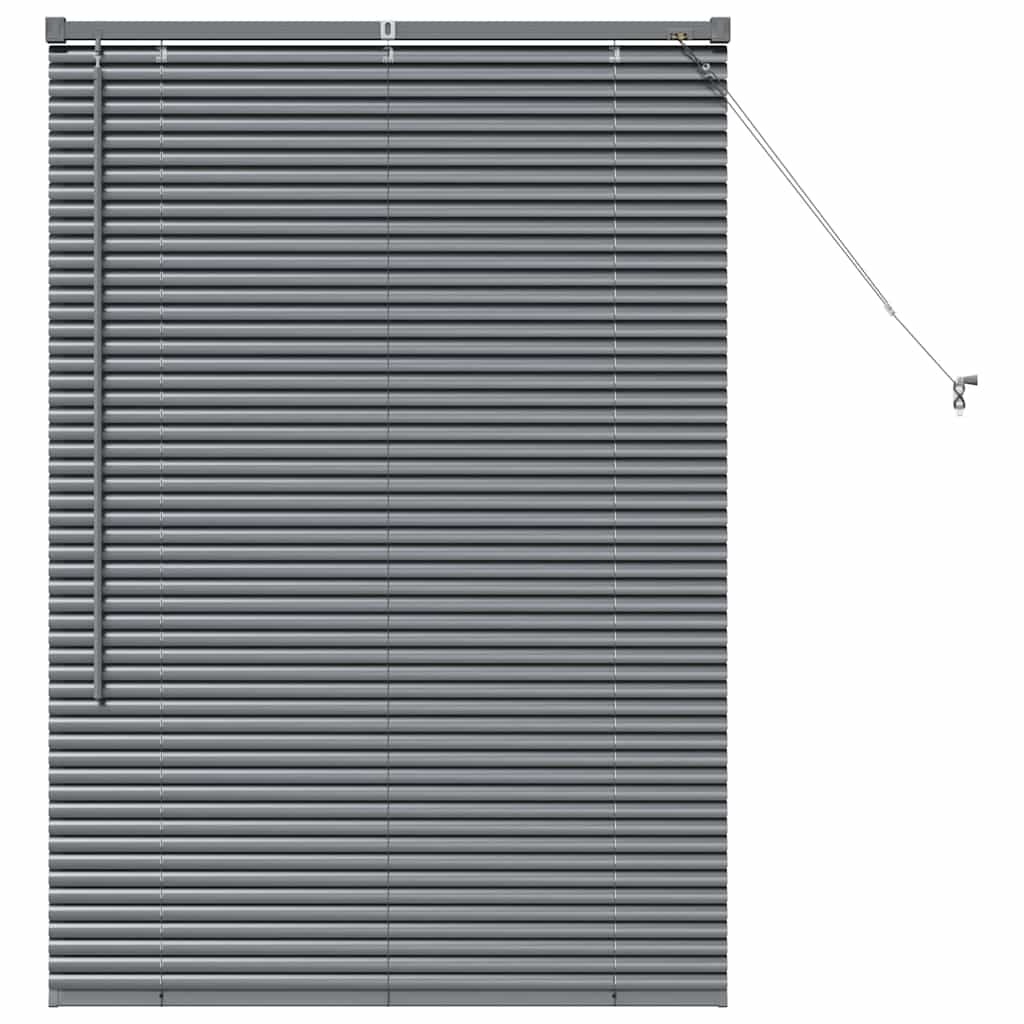 Venetian Blinds Manual Dark Grey 130 x 95 cm Aluminium