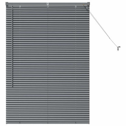 Venetian Blinds Manual Dark Grey 130 x 95 cm Aluminium