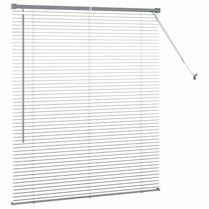 Venetian Blinds Manual Dark Grey 130 x 120 cm Aluminium