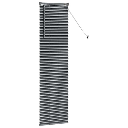 Venetian Blinds Manual Dark Grey 175 x 50 cm Aluminium