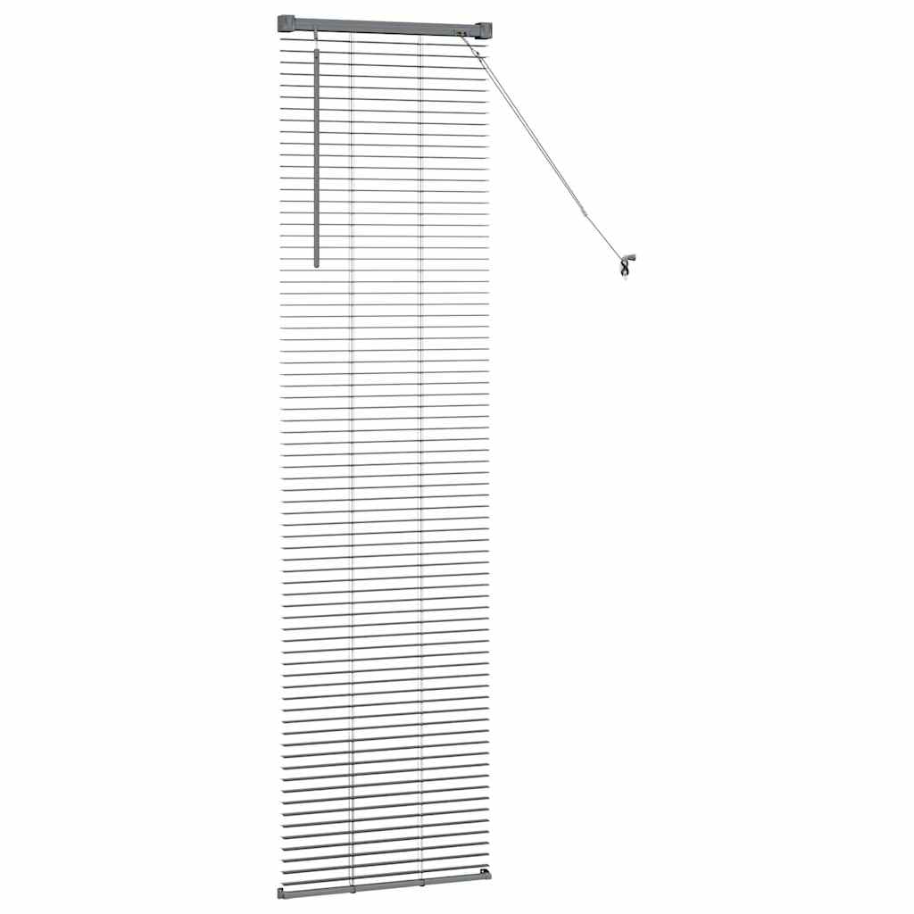 Venetian Blinds Manual Dark Grey 175 x 50 cm Aluminium