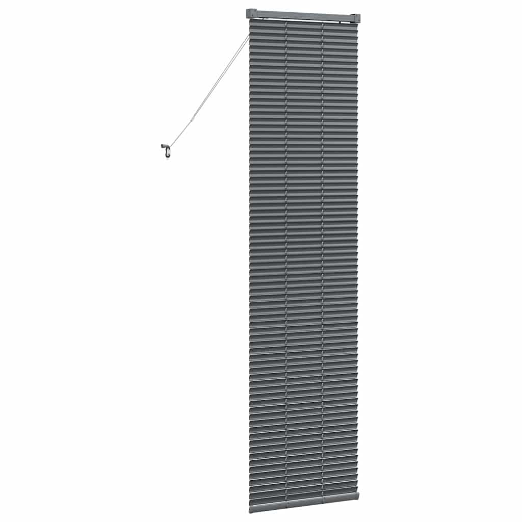 Venetian Blinds Manual Dark Grey 175 x 50 cm Aluminium