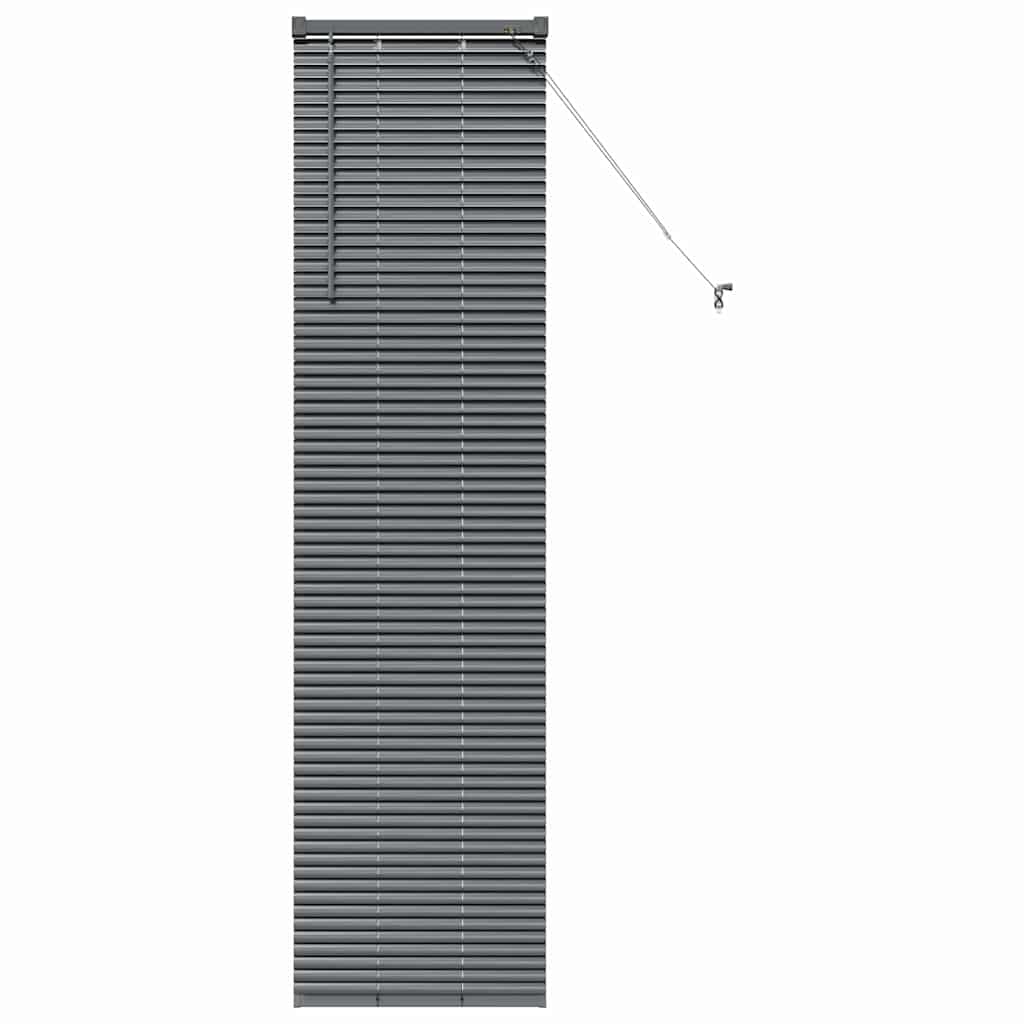 Venetian Blinds Manual Dark Grey 175 x 50 cm Aluminium