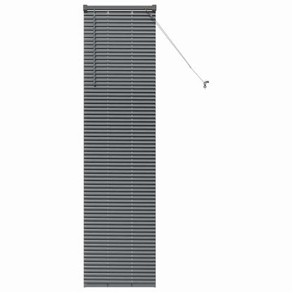 Venetian Blinds Manual Dark Grey 175 x 50 cm Aluminium
