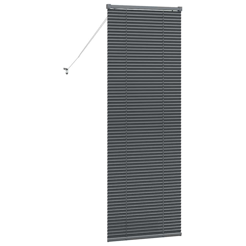 Venetian Blinds Manual Dark Grey 175 x 55 cm Aluminium