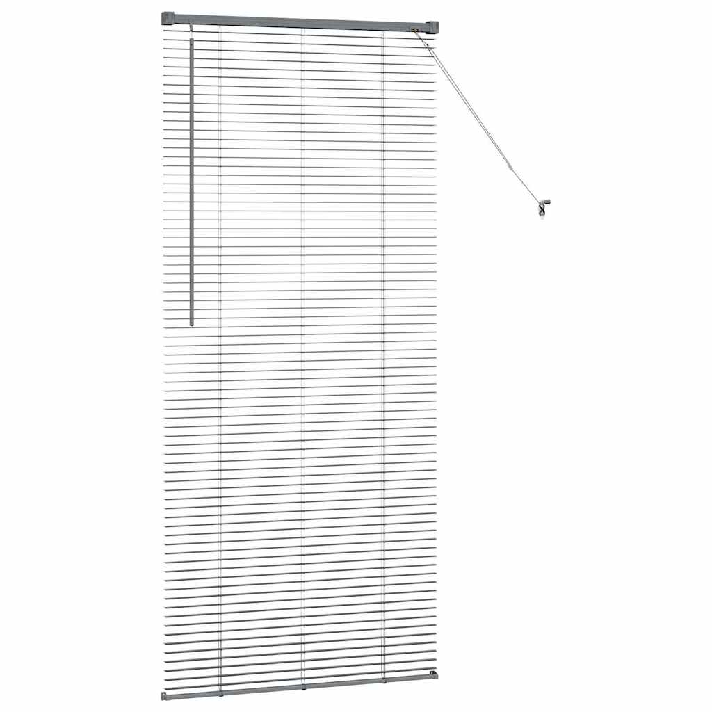 Venetian Blinds Dark Grey 175 x 70 cm Aluminium