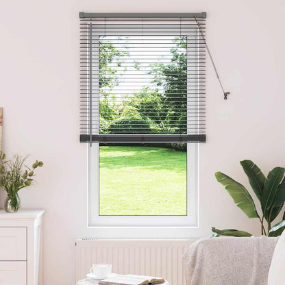 Venetian Blinds Manual Dark Grey 175 x 75 cm Aluminium