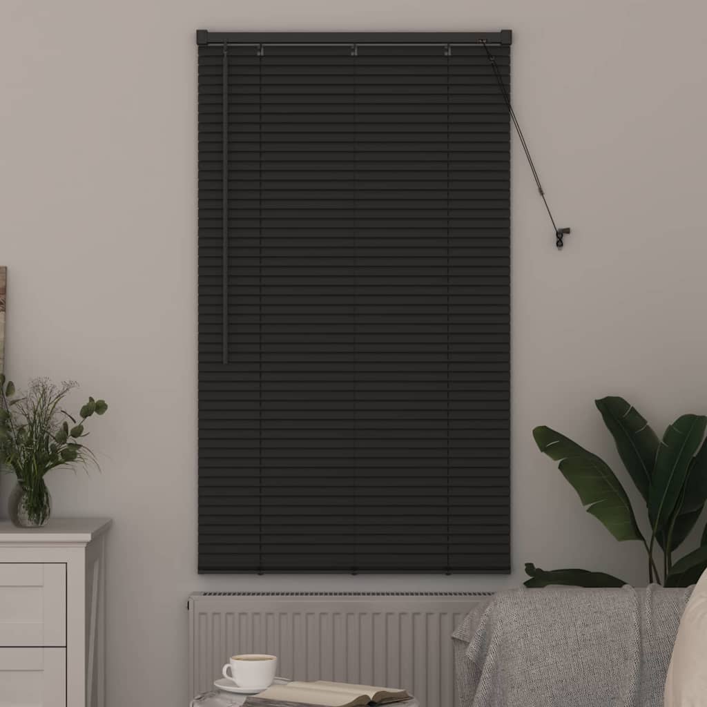 Venetian Blinds Manual Dark Grey 175 x 75 cm Aluminium