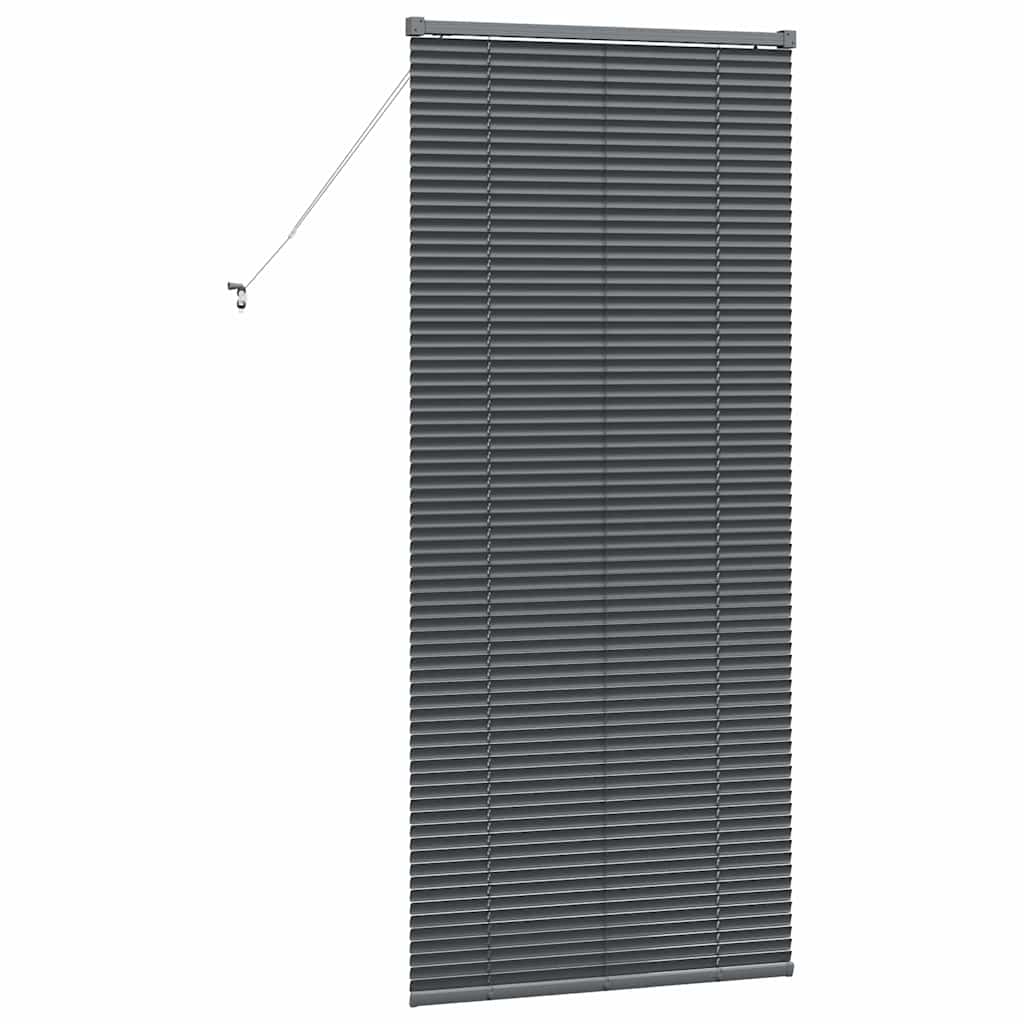 Venetian Blinds Manual Dark Grey 175 x 80 cm Aluminium