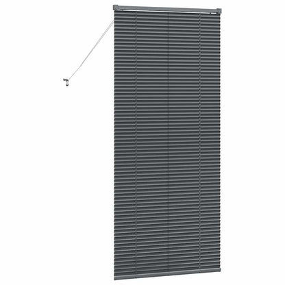 Venetian Blinds Manual Dark Grey 175 x 80 cm Aluminium