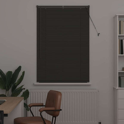 Venetian Blinds Manual Dark Grey 175 x 90 cm Aluminium
