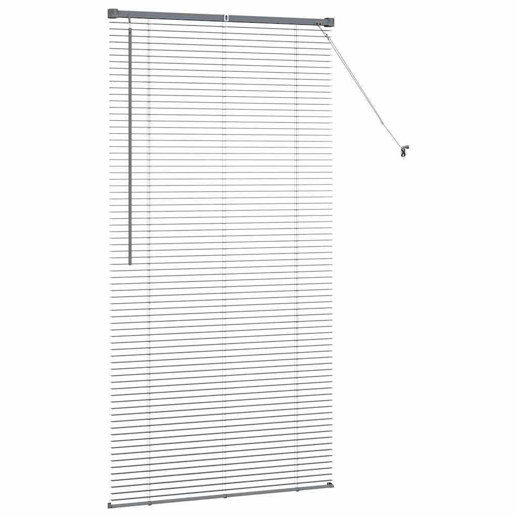 Venetian Blinds Manual Dark Grey 175 x 90 cm Aluminium