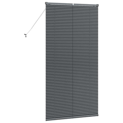Venetian Blinds Manual Dark Grey 175 x 90 cm Aluminium