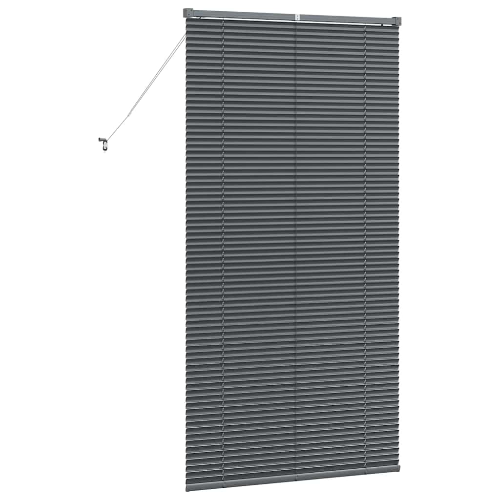 Venetian Blinds Manual Dark Grey 175 x 95 cm Aluminium