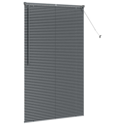 Venetian Blinds Manual Dark Grey 175 x 100 cm Aluminium