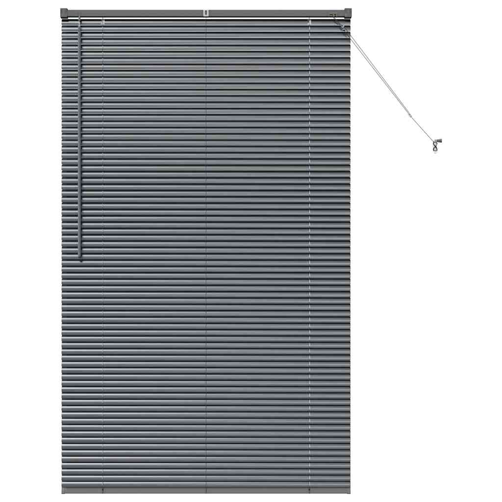Venetian Blinds Manual Dark Grey 175 x 105 cm Aluminium