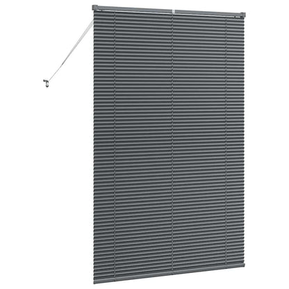 Venetian Blinds Manual Dark Grey 175 x 110 cm Aluminium