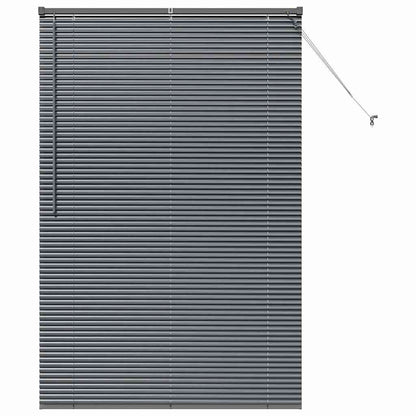 Venetian Blinds Manual Dark Grey 175 x 110 cm Aluminium