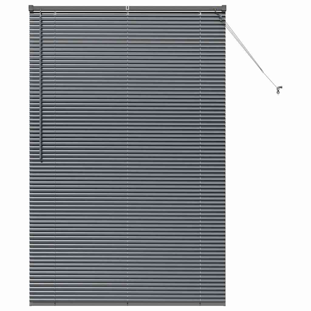 Venetian Blinds Manual Dark Grey 175 x 120 cm Aluminium