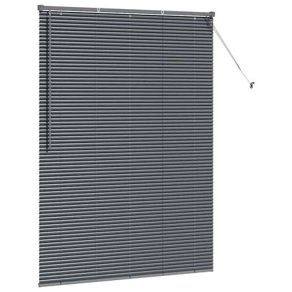 Venetian Blinds Manual Dark Grey 175 x 125 cm Aluminium