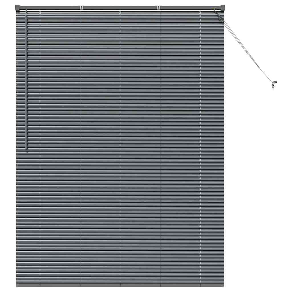 Venetian Blinds Manual Dark Grey 175 x 125 cm Aluminium