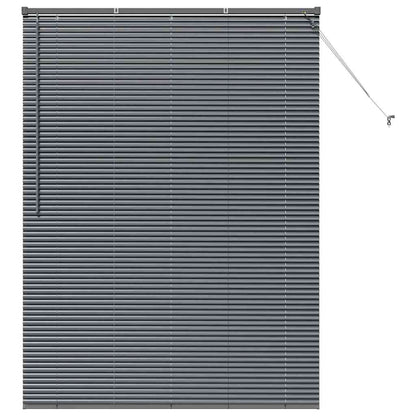 Venetian Blinds Manual Dark Grey 175 x 135 cm Aluminium