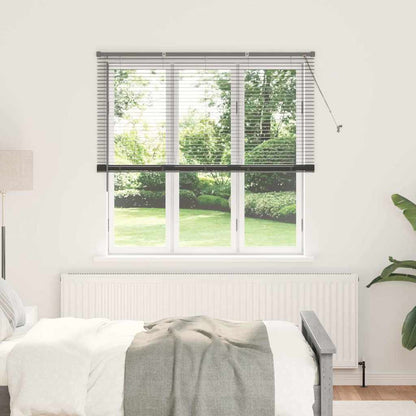 Venetian Blinds Manual Dark Grey 175 x 145 cm Aluminium
