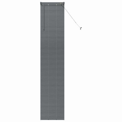 Venetian Blinds Manual Dark Grey 220 x 40 cm Aluminium