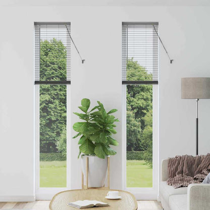 Venetian Blinds Manual Dark Grey 220 x 45 cm Aluminium