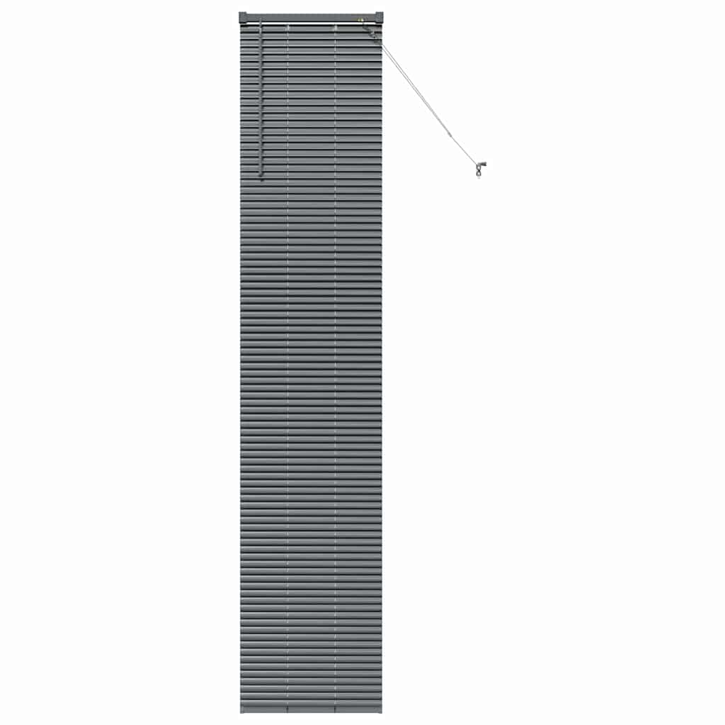 Venetian Blinds Manual Dark Grey 220 x 45 cm Aluminium