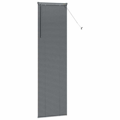 Venetian Blinds Manual Dark Grey 220 x 60 cm Aluminium