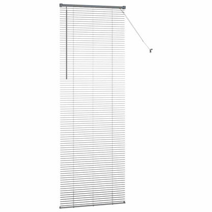 Venetian Blinds Manual Dark Grey 220 x 75 cm Aluminium