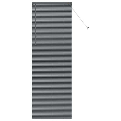 Venetian Blinds Manual Dark Grey 220 x 75 cm Aluminium