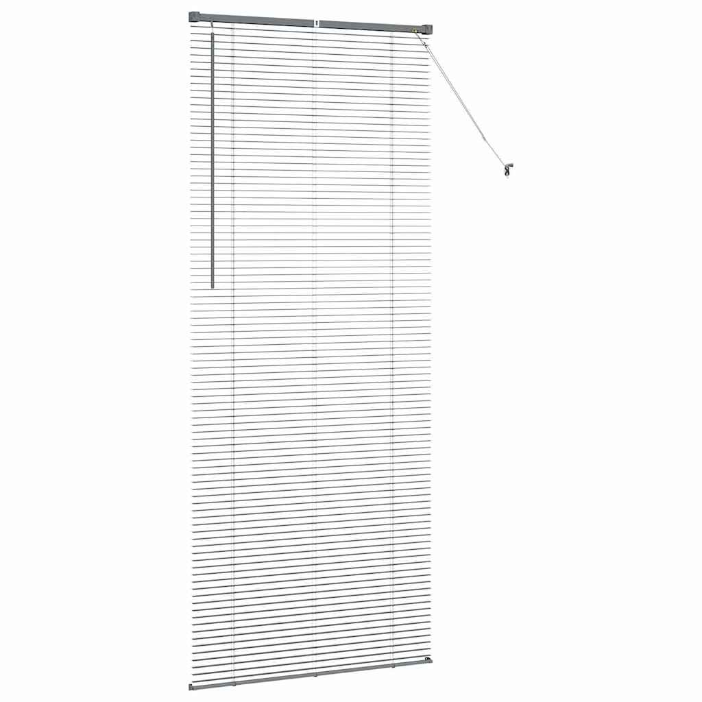 Venetian Blinds Manual Dark Grey 220 x 85 cm Aluminium