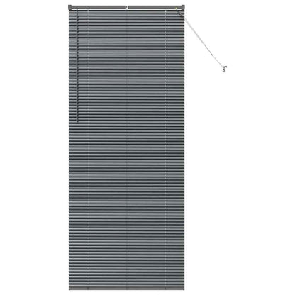 Venetian Blinds Manual Dark Grey 220 x 90 cm Aluminium