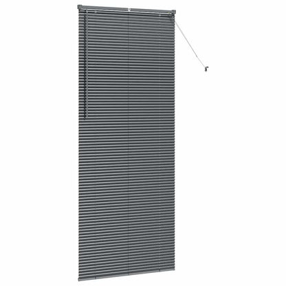 Venetian Blinds Manual Dark Grey 220 x 95 cm Aluminium