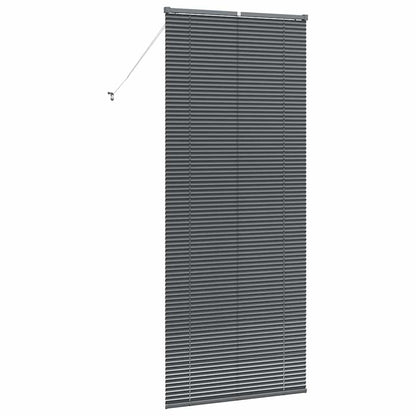 Venetian Blinds Manual Dark Grey 220 x 95 cm Aluminium
