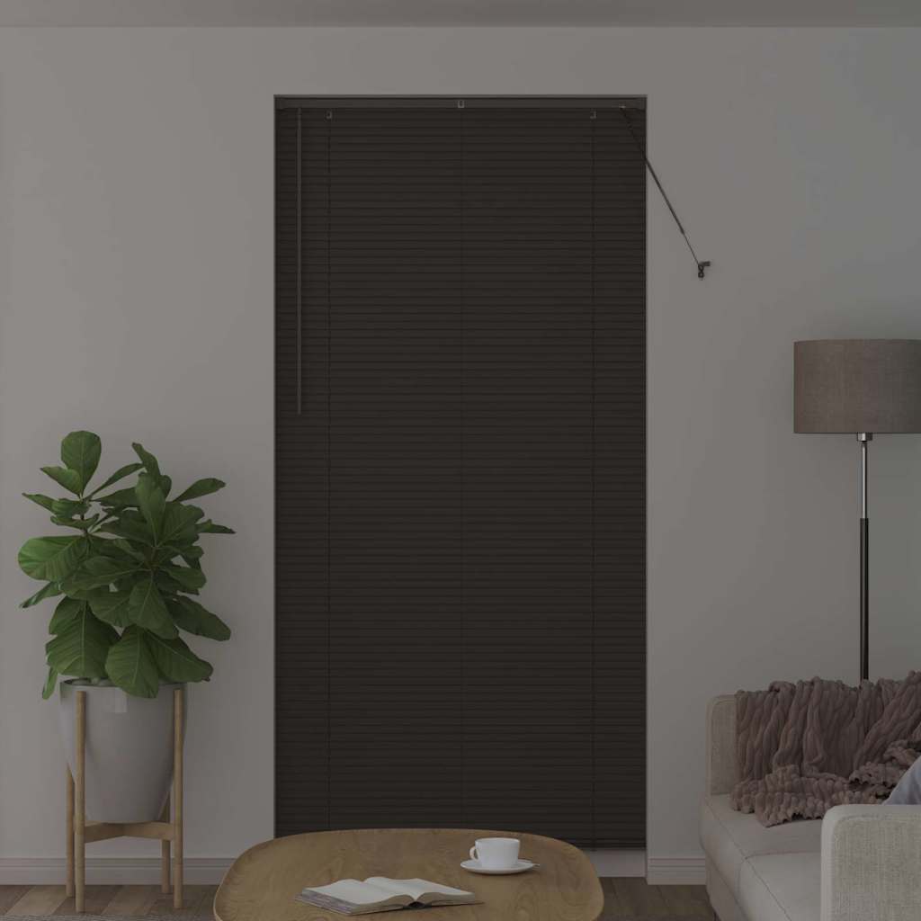Venetian Blinds Manual Dark Grey 220 x 100 cm Aluminium