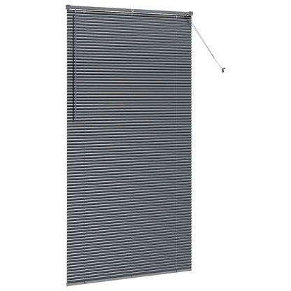 Venetian Blinds Manual Dark Grey 220 x 110 cm Aluminium