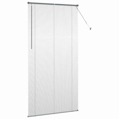 Venetian Blinds Manual Dark Grey 220 x 110 cm Aluminium