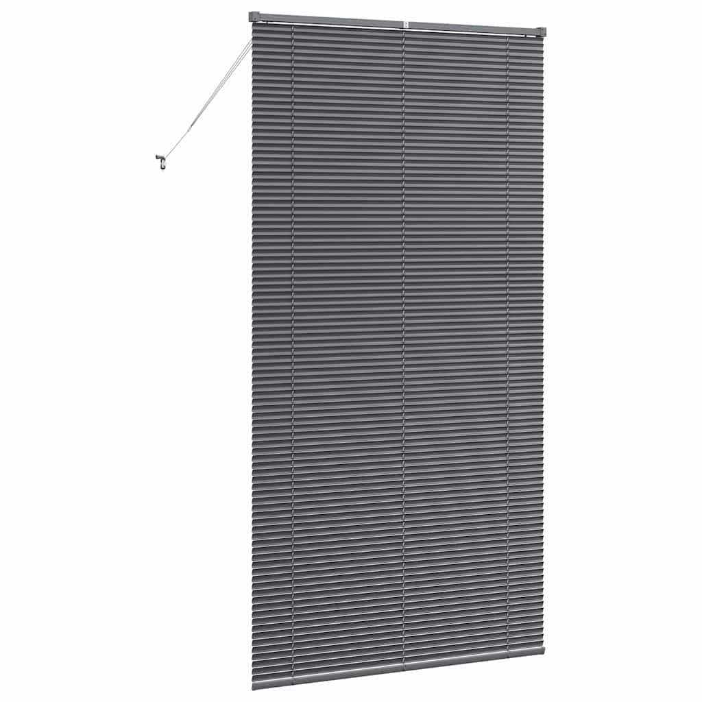 Venetian Blind Dark Grey 220 x 115 cm 25 mm Aluminium