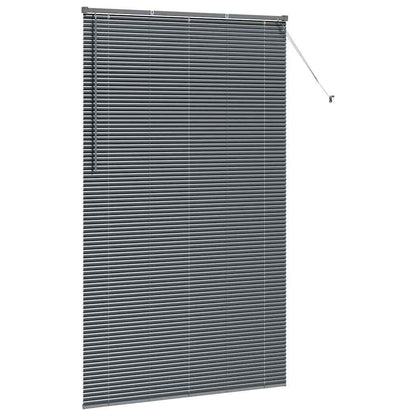 Venetian Blinds Manual Dark Grey 220 x 125 cm Aluminium