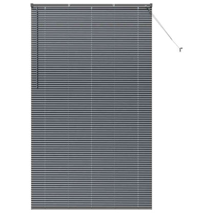 Venetian Blinds Manual Dark Grey 220 x 125 cm Aluminium