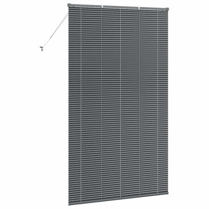 Venetian Blinds Manual Dark Grey 220 x 130 cm Aluminium