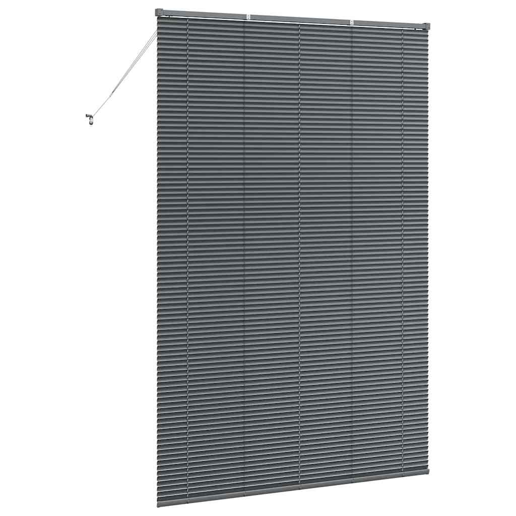 Venetian Blinds Manual Dark Grey 220 x 140 cm Aluminium