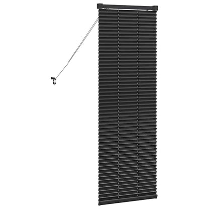 Venetian Blinds Height Adjustable Black 130 x 45 cm Aluminium