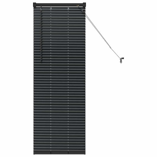 Venetian Blinds Black 130 x 50 cm Aluminium