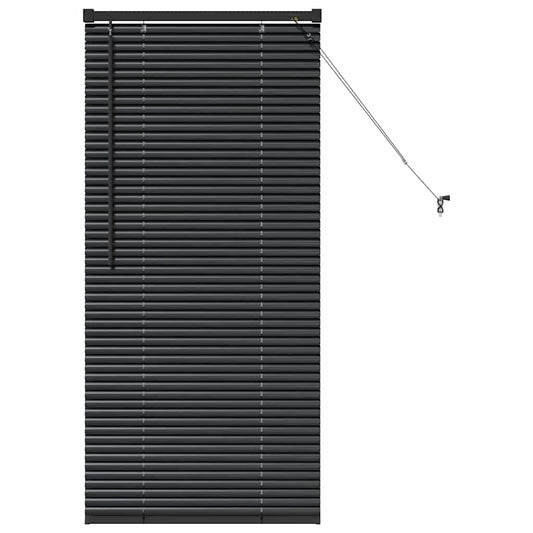 Venetian Blinds Black 130 x 60 cm Aluminium