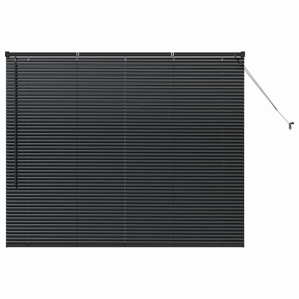 Venetian Blinds Height Adjustable Black 130 x 160 cm Aluminium